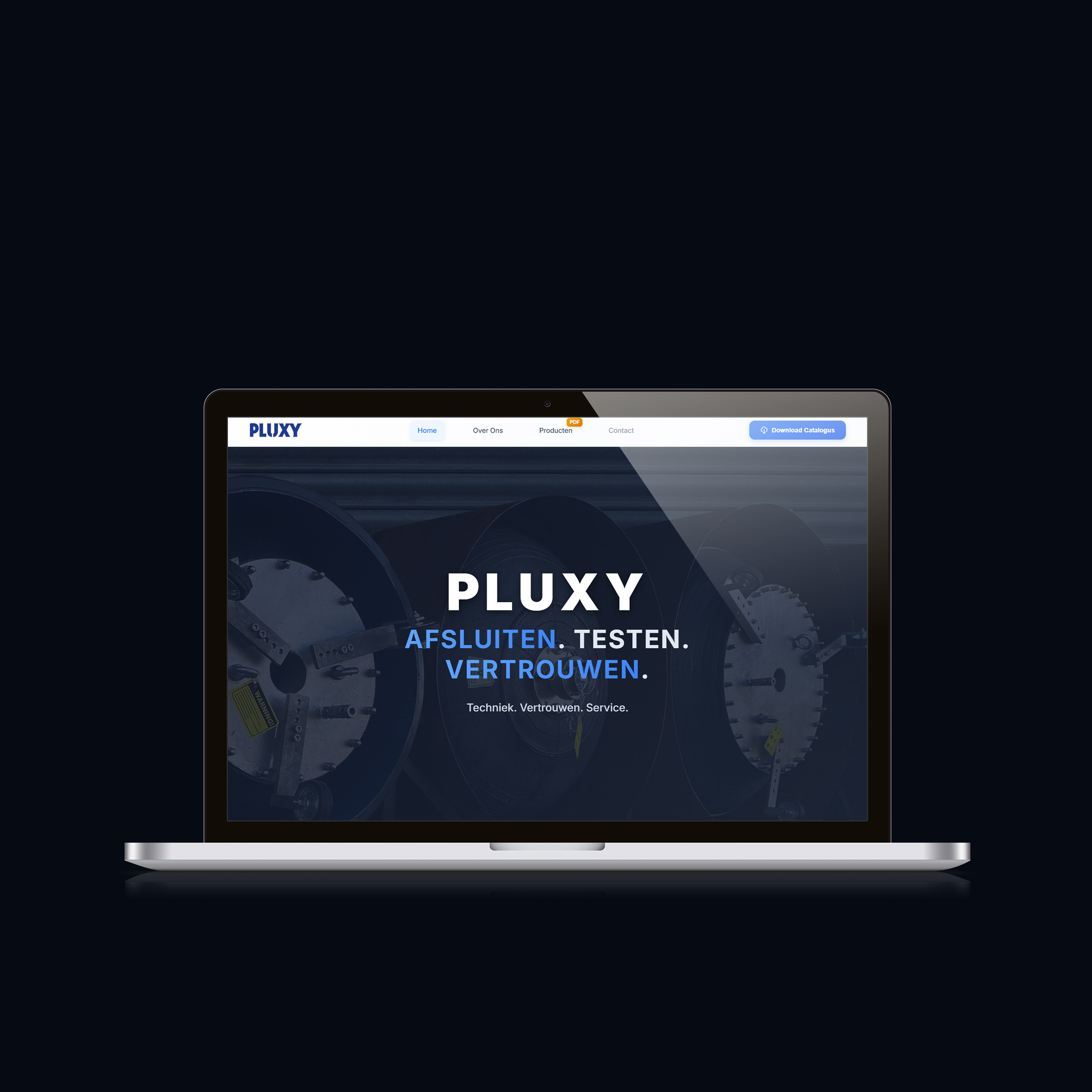 Pluxy Website Mockup